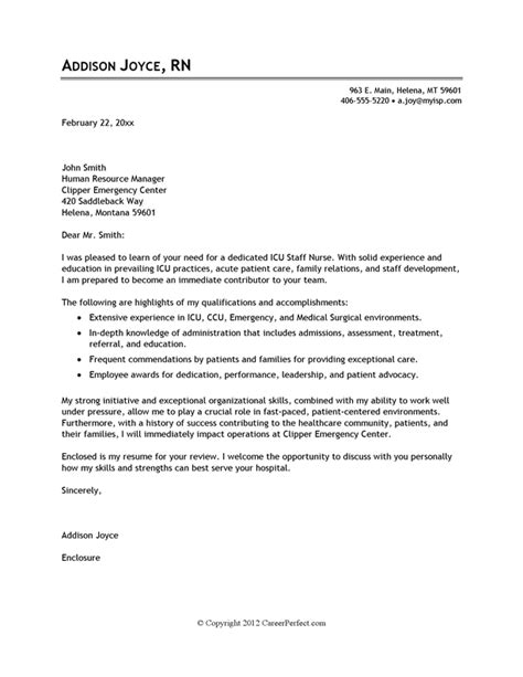 Download the cook cover letter template (compatible with google docs and word online) or see below for more examples. Cover Letter Example - Nursing | CareerPerfect.com ...