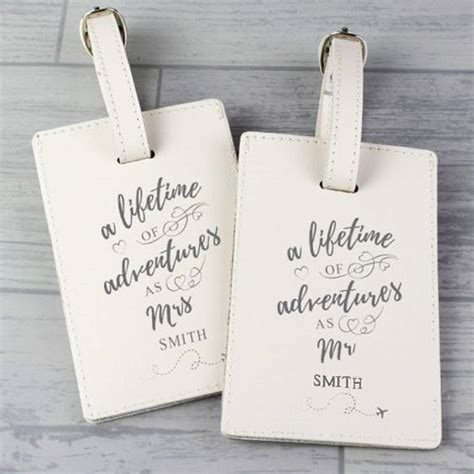 Personalised Mr And Mrs Luggage Tags By Chips Sprinkles