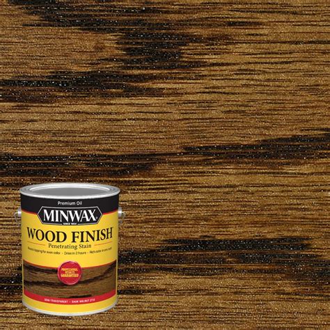 Minwax Wood Finish Satin Dark Walnut Oil Based Interior Stain Actual