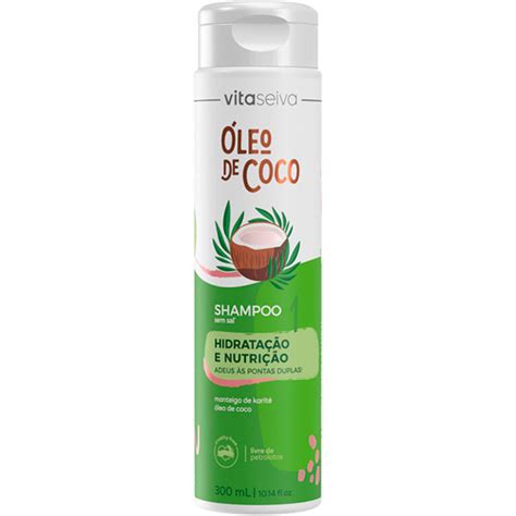 Vita Seiva Shampoo Oleo De Coco 12 X 300 Ml Sem Fronteiras