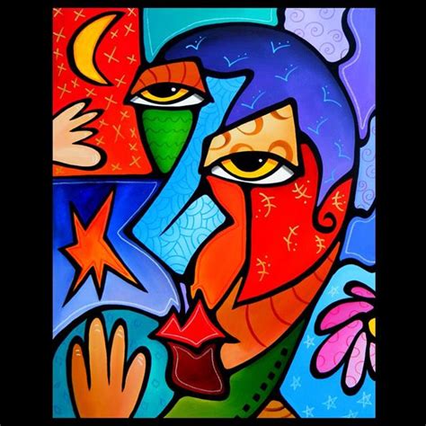 Faces1201 2228 Original Abstract Art Painting High Time