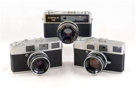 Lot 45 Group Of Three Olympus Rangefinder Cameras