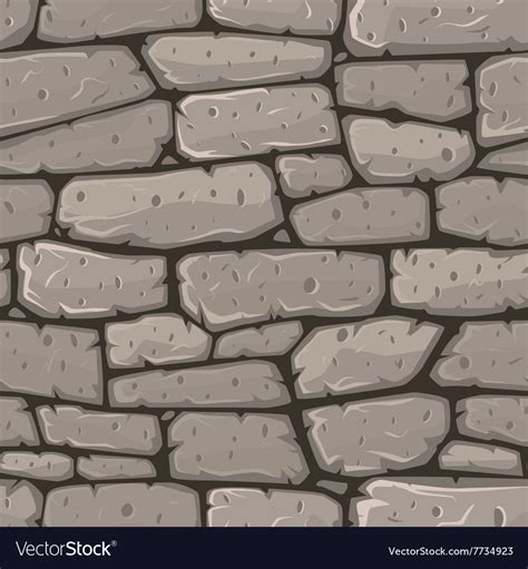 Seamless Cartoon Stone Texture Royalty Free Vector Image