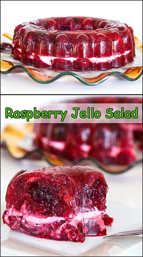 Raspberry jello pretzel salad is a little sweet, a little salty and a lot of deliciousness! Cran-Raspberry Jello Salad | Recipe | Jello mold recipes, Raspberry jello salad, Jello recipes