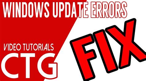 How To Fix Windows Update Errors YouTube