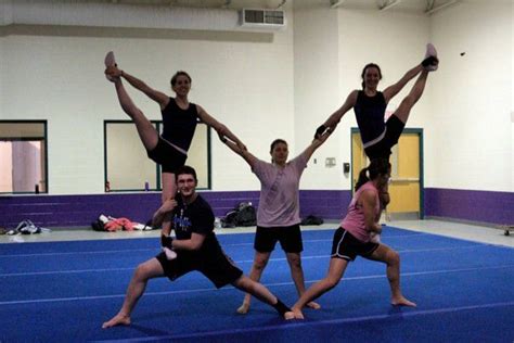Acrobatic Stunt From Asbury Tumbling Team Cheerleading Stunt Youth