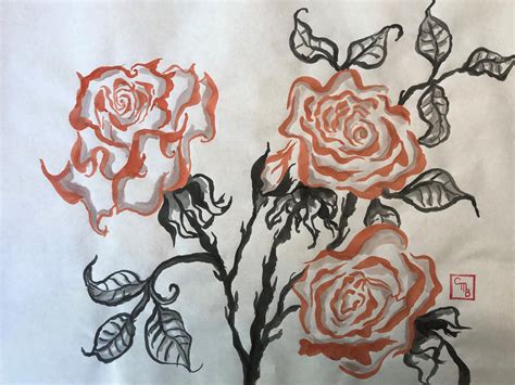 Cliff Brown Art Calligraphic Rose