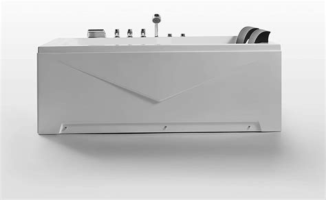 Buy Empava In Acrylic Alcove Whirlpool Bathtub Hydromassage Rectangular Jetted Soaking Tub