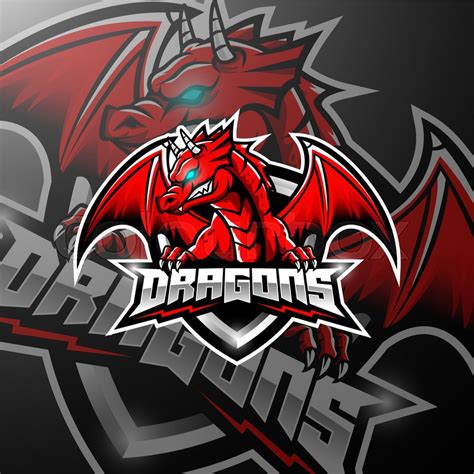 Dragon Esports Logo To Buy Online Dragon Mascot Logo For Sale Lobotz