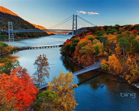 Bear Mountain Bridge Hudson River Valley 2016 Bing Desktop Wallpaper
