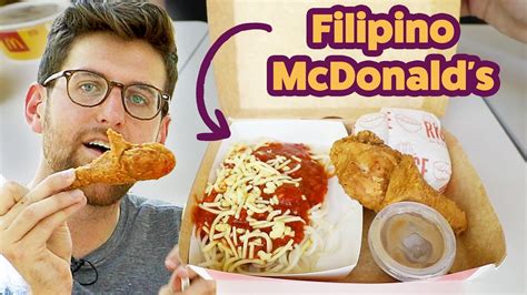 American Tries Filipino Mcdonalds For The First Time Youtube