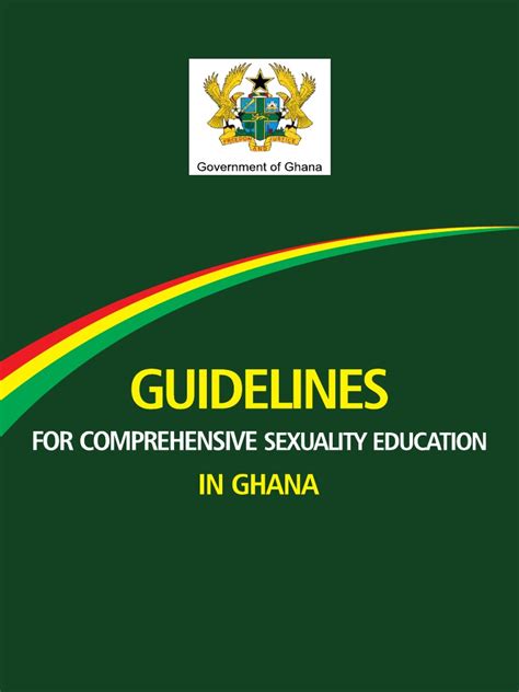 Guidelines For Comprehensive Sexual Education In Ghana