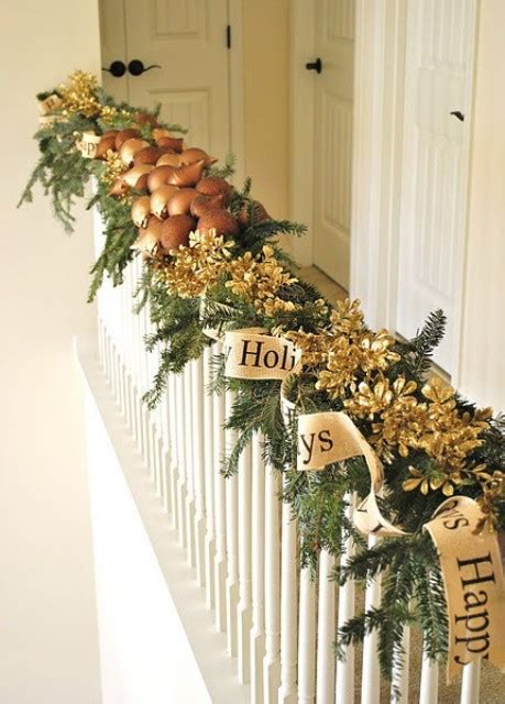 This christmas, make every room look as festive as possible with these jolly christmas decoration ideas. 100 Awesome Christmas Stairs Decoration Ideas - DigsDigs
