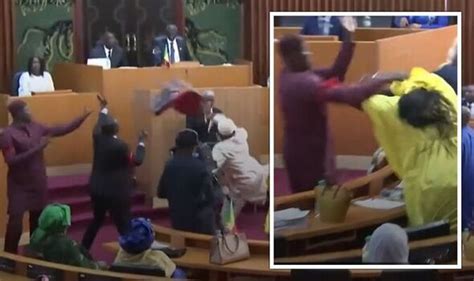 Senegal Parliament Erupt Into Furious Row As Mp Hurls Chair At Colleague Who Slapped Her World
