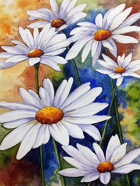 Image BuzzTMZ Daisy Painting Daisy Art Flower Art