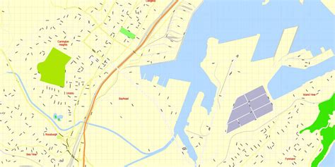 City Map Durban Vector Urban Plan Adobe Illustrator
