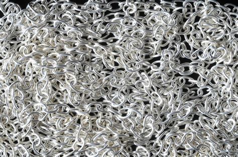 Silver Chain Texture Stock Image Image Of Textured Grid 46574903