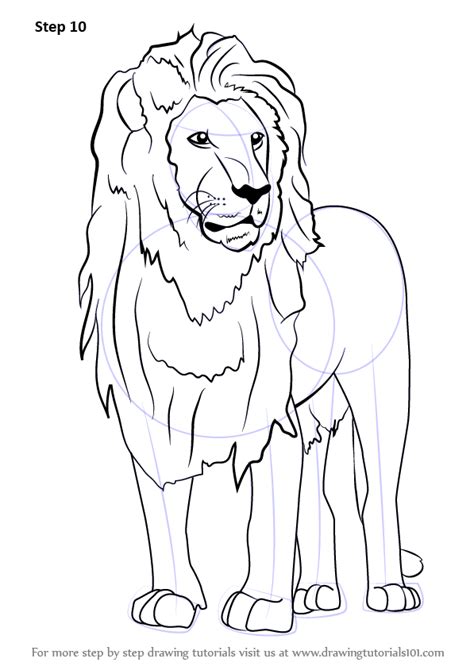 It's not only scary but also very disturbing. Step by Step How to Draw an Asian Lion ...