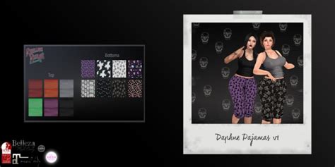 Second Life Marketplace ~rebellious Rose~ Daphne Pajamas