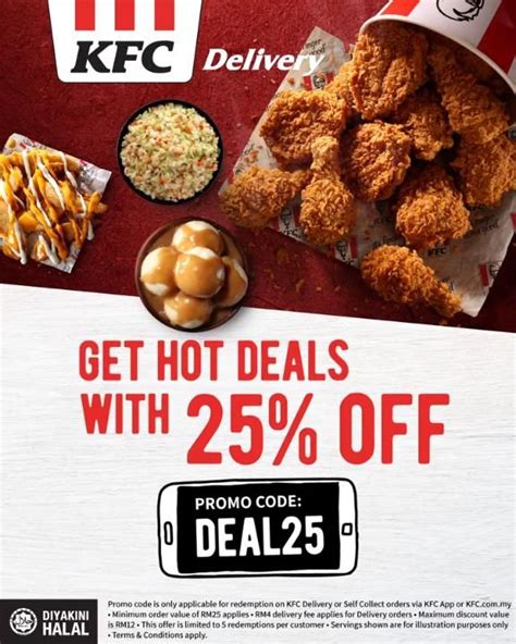 Kfc 25 Off Promo Code Promotion For Delivery Or Self Collect Food Truck Design Food Poster