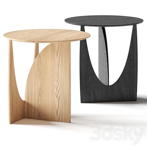 3d Models Table Ethnicraft Oak Geometric Coffee Tables Geometric