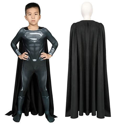 Justice League Clark Kent Superman Cosplay Costume Superman Black