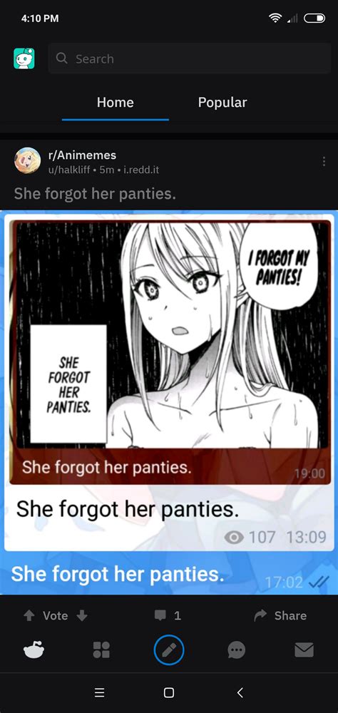 She Forgot Her Panties Ranimemes