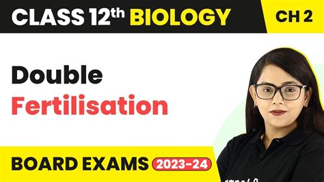 Class 12 Biology Ch 2 Double Fertilisation Sexual Reproduction In