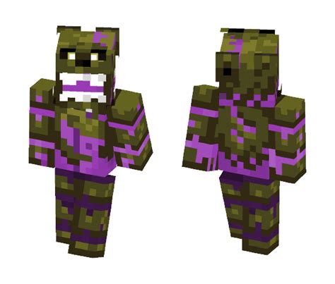 Download Purple Guy In Spring Bonnie Suit Minecraft Skin For Free