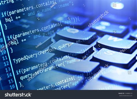 Program Code Computer Keyboard Stock Photo 124888153 Shutterstock