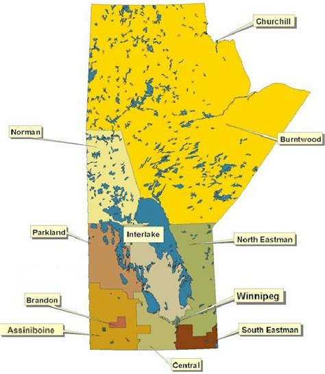 Location Of Assiniboine Regional Health Authority In Manitoba