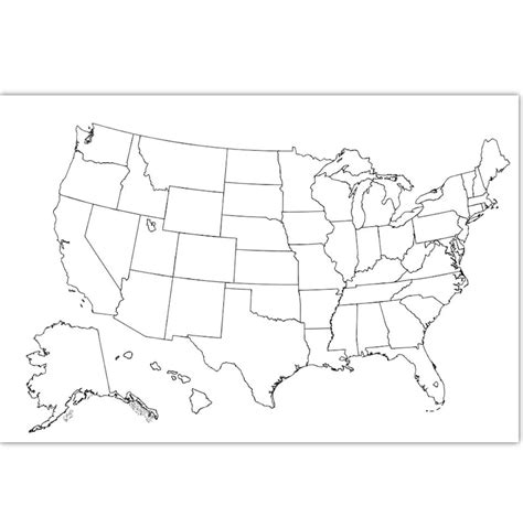 Printable Coloring Map Of Usa