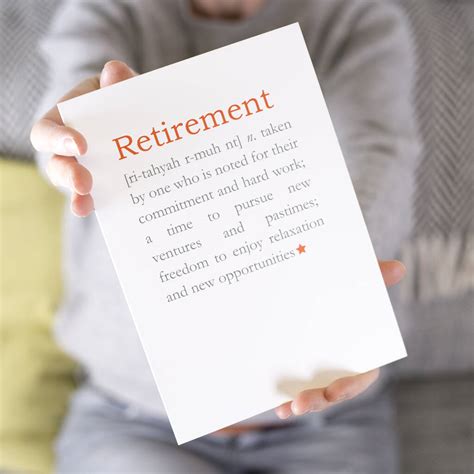 Personalised Retirement Definition Card By Bombus
