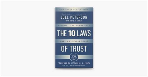 ‎10 Laws Of Trust Expanded Edition By Joel Peterson Ebook Apple Books