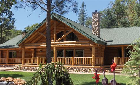 Sierra Log Home Model Preassembled Log Homes And Cabins By Homestead