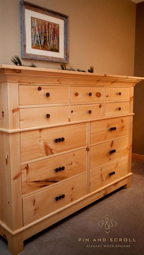 Obviously, knotty pine rooms are going to be very brown. Rustic Pine Bedroom Set Large Knotty Pine Dresser 02 ...