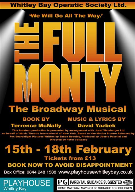 Whitley Bay Operatic Society Presents The Full Monty Playhouse