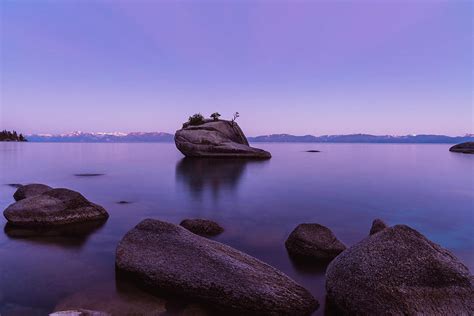 Sunrise From Bonsai Rock Lake Tahoe Photograph By Jacob Oppio
