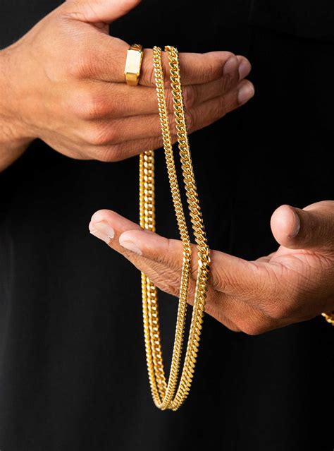 The Cuban Necklace 5mm Solid Gold Cuban Chain Jaxxon
