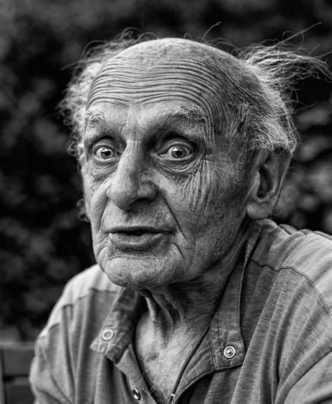Old Man Portrait Black And White