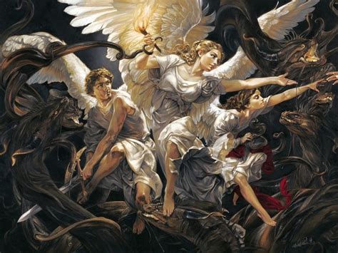 Angels Vs Demons Painting At Explore Collection Of