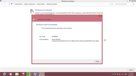 Activation Error Code 0xc0000022 Microsoft Community