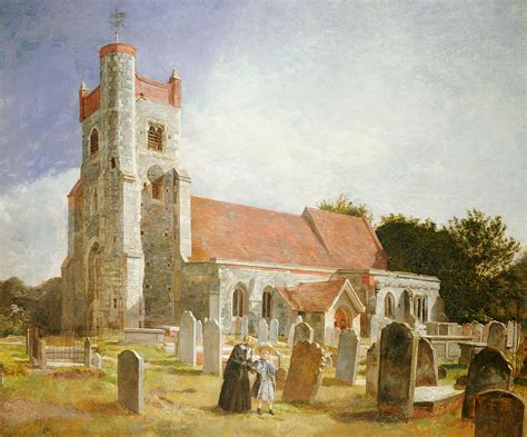 The Old Church Painting By William Holman Hunt