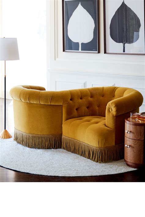 Soho Home X Anthropologie Curved Chesterfield Tete A Tete In 2020