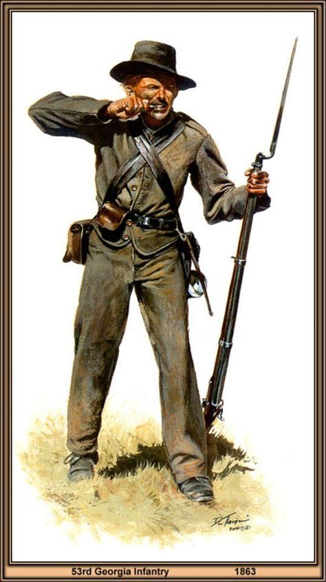 53rd Georgia Infantry Confederate Csa 1963 Civil War Confederate