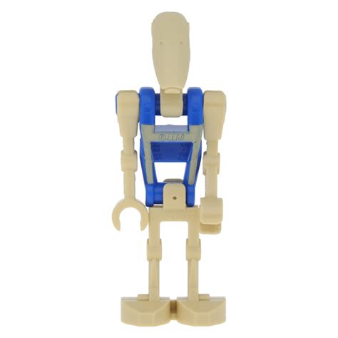 Lego Minifigur Sw0360 Battle Droid Pilot With Blue Torso With Tan