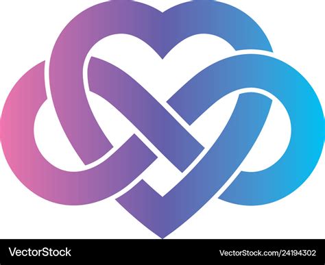 Eternal Love Conceptual Sign Symbol Created Vector Image