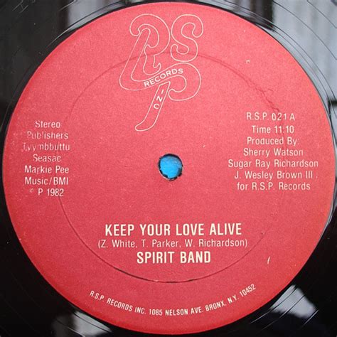 Spirit Band Keep Your Love Alive 1982 Vinyl Discogs