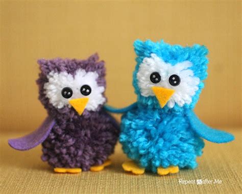Pom Pom Owls Repeat Crafter Me Bloglovin