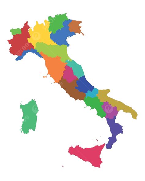 Map Of Italy Isolated Map Friuli Venezia Giulia Vector Isolated Map
